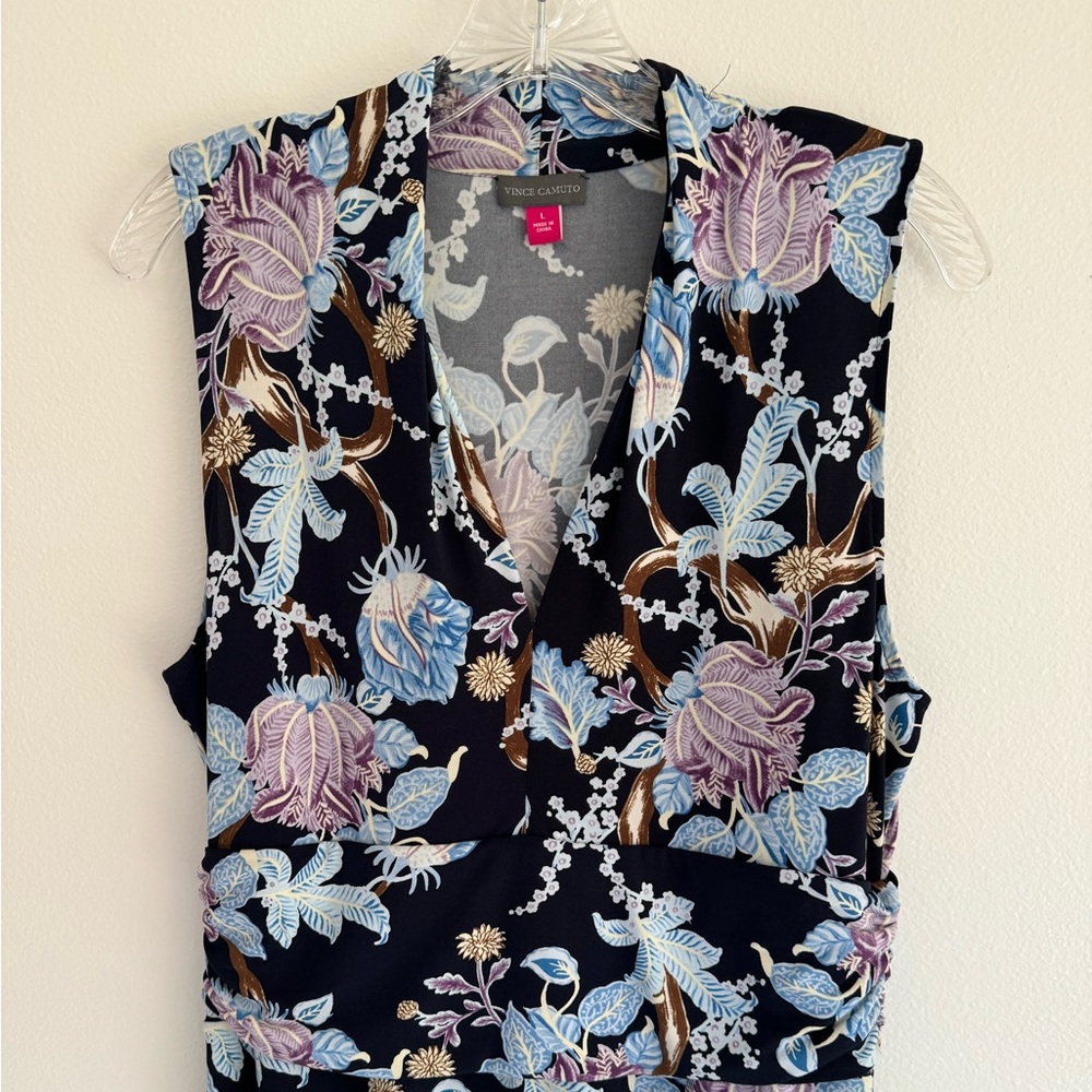 Vince Camuto Navy Maxi Dress Sz L